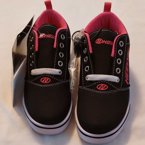Heelys Girl's Pro 20 (Little Kid/Big Kid/Adult) Black/White/Pink 4 Big Kid - Picture 2 of 9